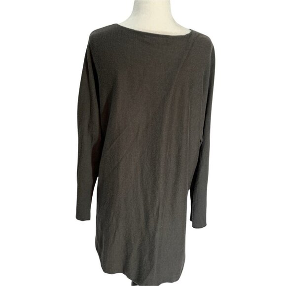 INC International Concepts Long Sleeve Sweater Diamantes on Front Grey S… - Picture 4 of 10